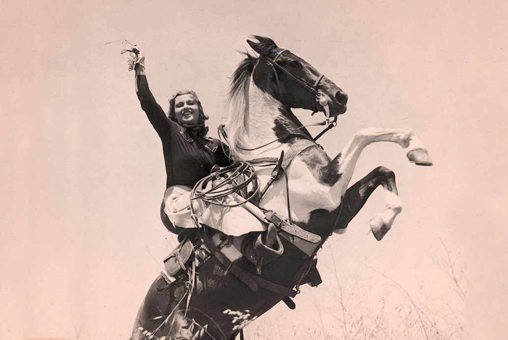 Woman on horseback